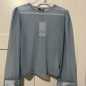 Zara sheer top